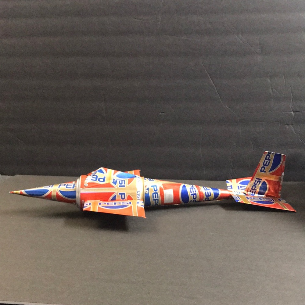Vintage Pepsi can collectible plane